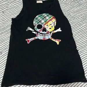 Size small, black punk tank